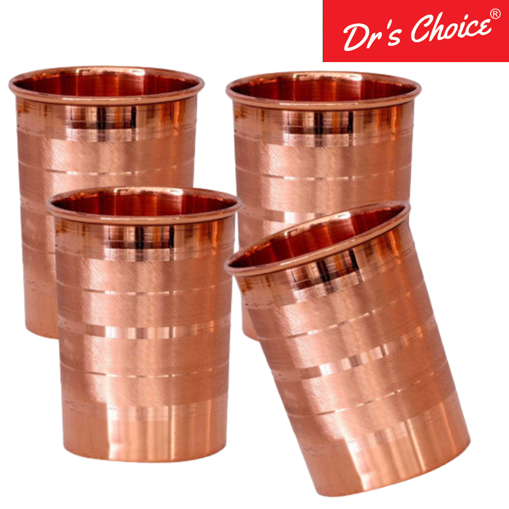 Dr's Choice Pure Copper Classic-Touch Glass Set of 4Pc - Image 3